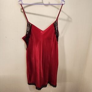 Apt.9 Women's Red Satin Babydoll Length size L